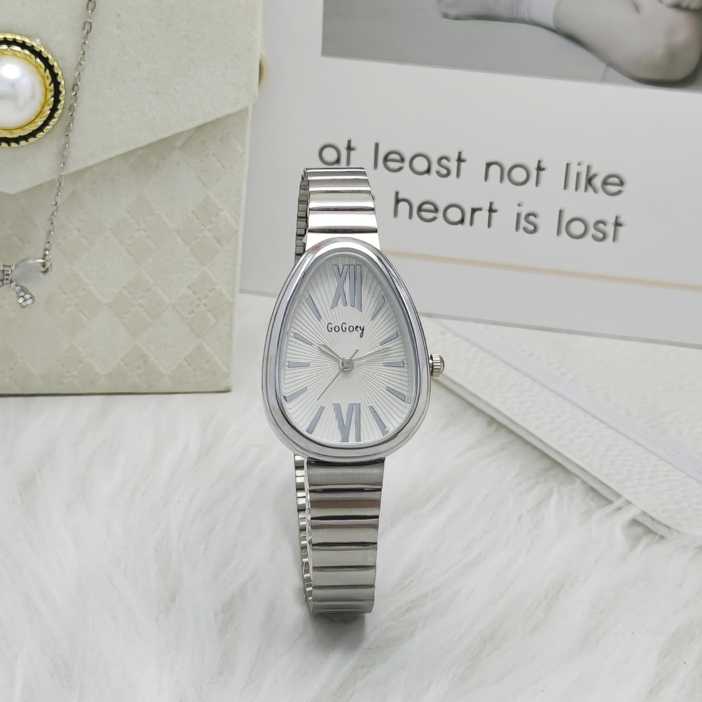 Full Hand Accessories Set (Silver-White) – Elegant Ready-to-Wear Combo
