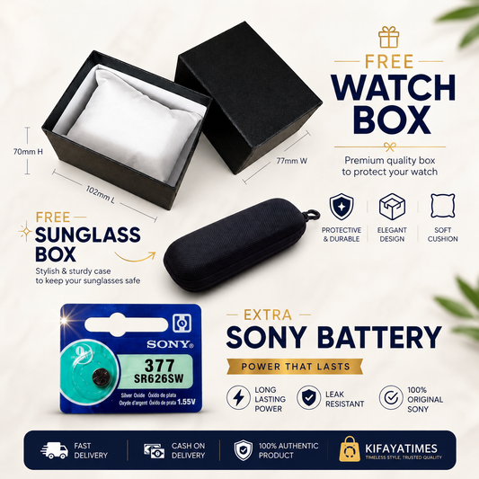 Ready-to-Go Out Combo Set for Women (Silver-Oval) [Watch+Bracelet+Sunglass+Mistery Ring]