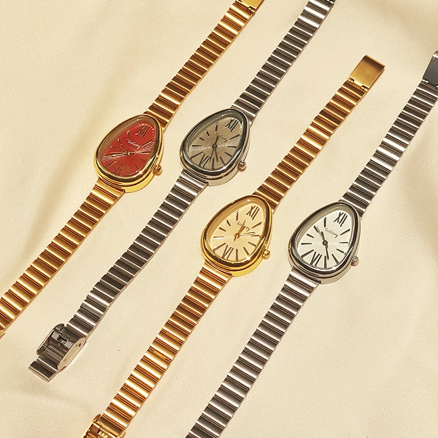 GOGOey Elegant Teardrop Quartz Watchs
